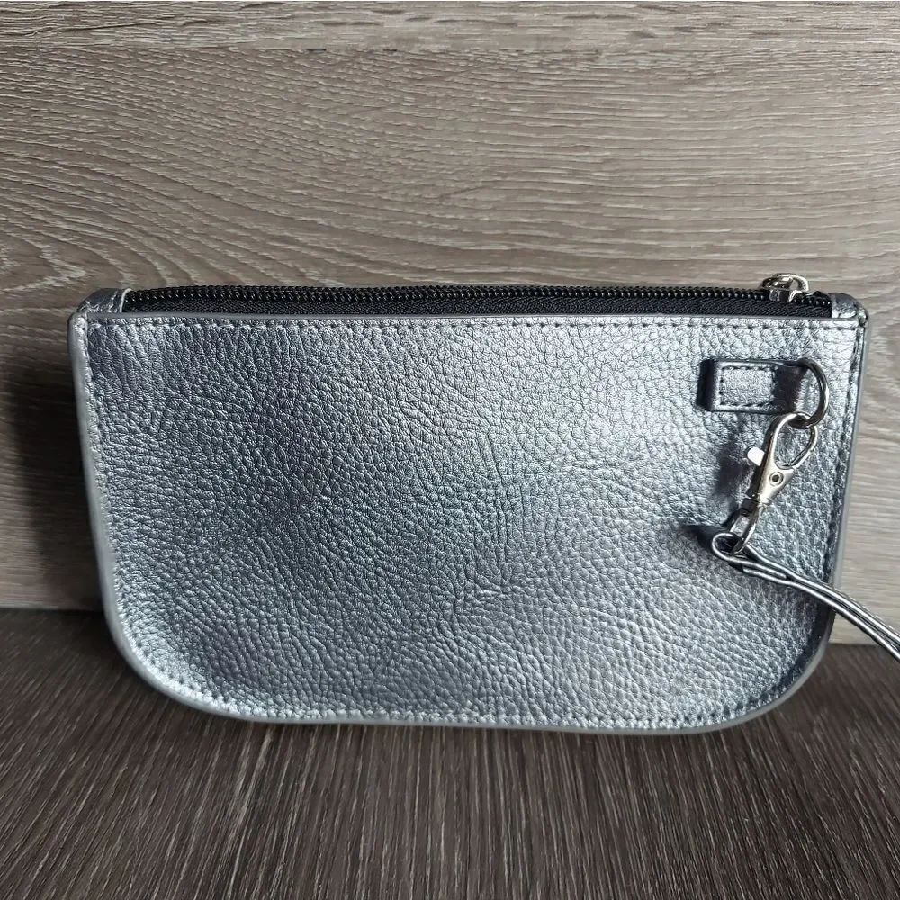 Safe Keeper Silver Wristlet Bag - Picture 2 of 5